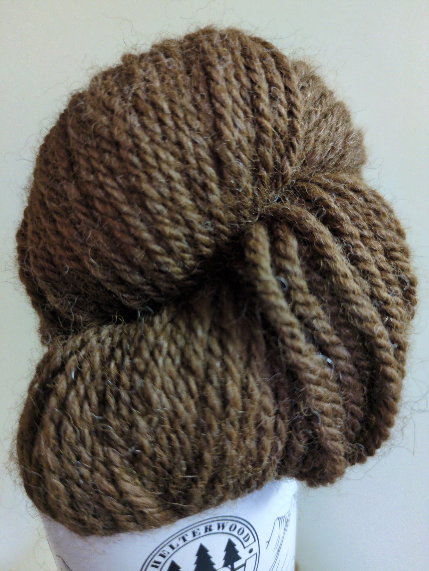 100% Alpaca 3 ply heavy worsted (Reddish Brown)