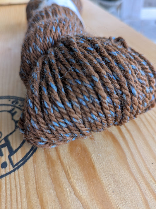 100% Alpaca - brown marl