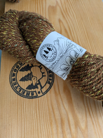 100% Alpaca - brown marl