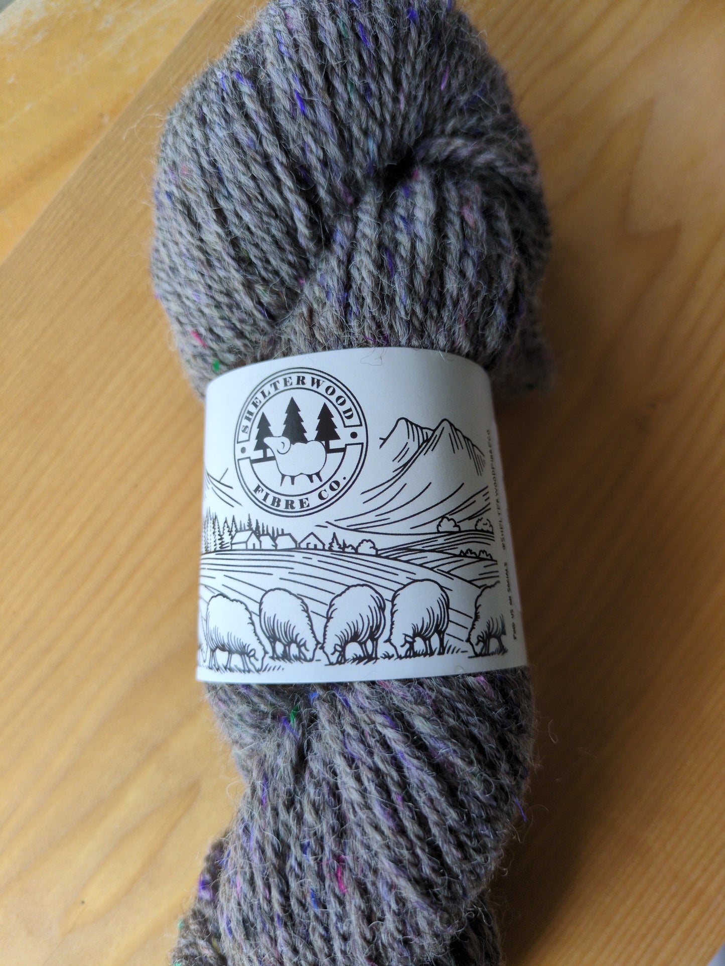 95% Wool, 5% Sari Silk - 3 ply - Heavy worsted