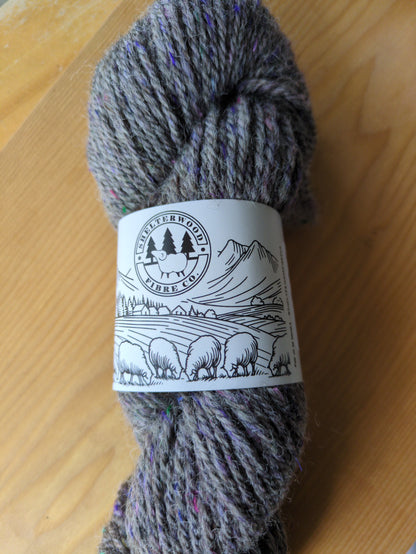 95% Wool, 5% Sari Silk - 3 ply - Heavy worsted