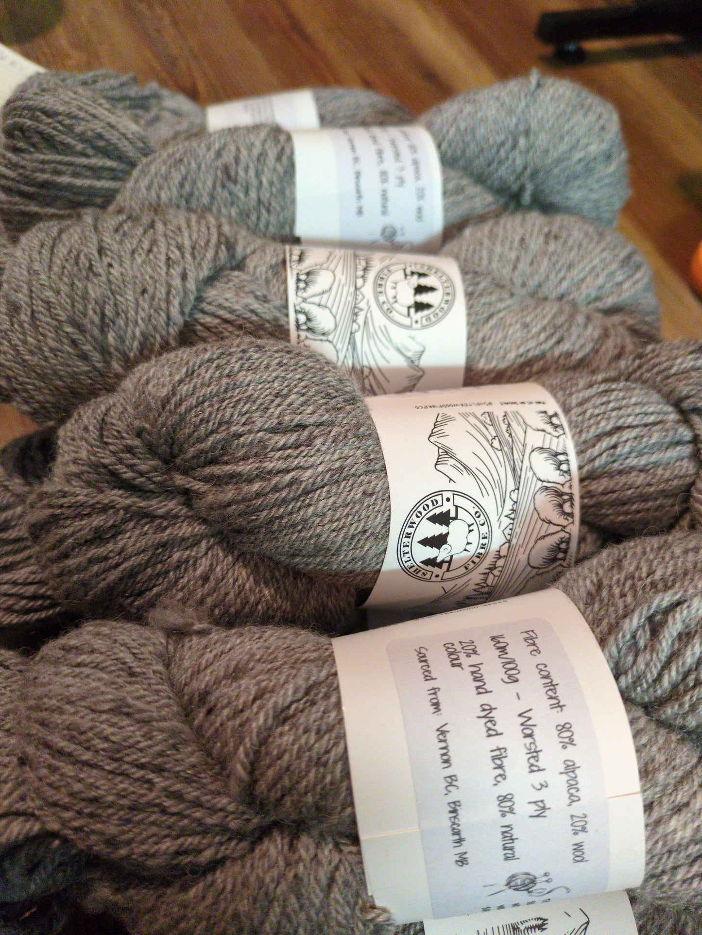 80% Alpaca 20% wool - 3 ply worsted