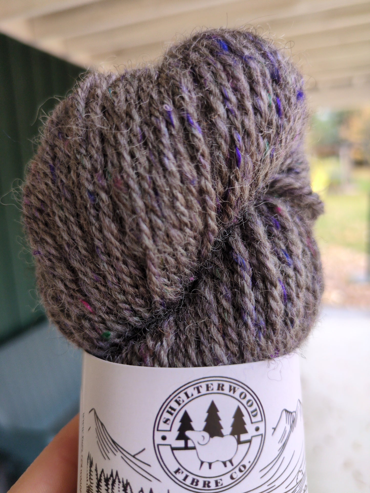 95% Wool, 5% Sari Silk - 3 ply - Heavy worsted